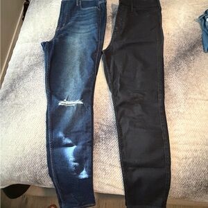 Old Navy Women's Blue and Black Skinny Jeans